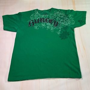 Hurley Mens Large Green Shirt